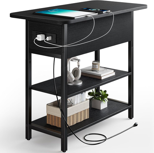 End table with charging - end,