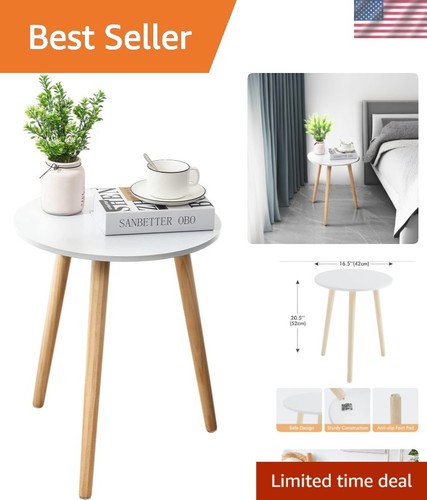 Stylish white bedside - bedside, table