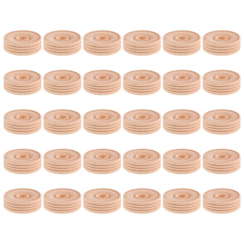 Natural wood wooden wheels - natural,