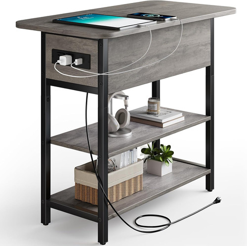 End table with - table, charging