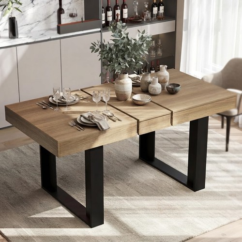 Elegant extendable dining - extendable,
