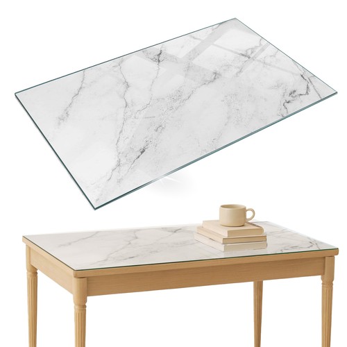 Glass table top protector with - glass,