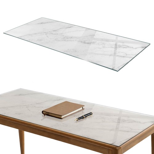 Glass table top protector with - table,